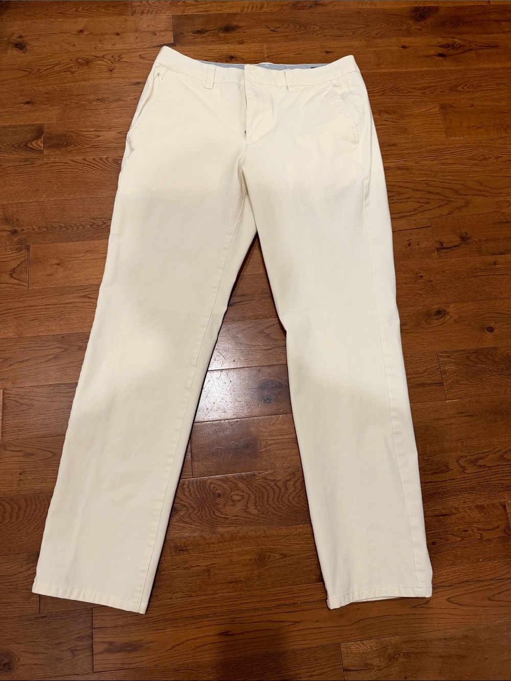 Bonobos Mens Off-White Chino Pants - 31/30 Tailored Fit